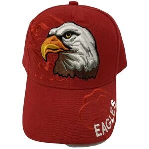 Vintage Cap Eagles Golden Lion Baseball Cap Hat Red Strap back Embroidered